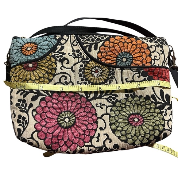 Boho Tapestry Hippy Crossbody Festval Purse 9x6" Made in USA - Picture 4 of 9